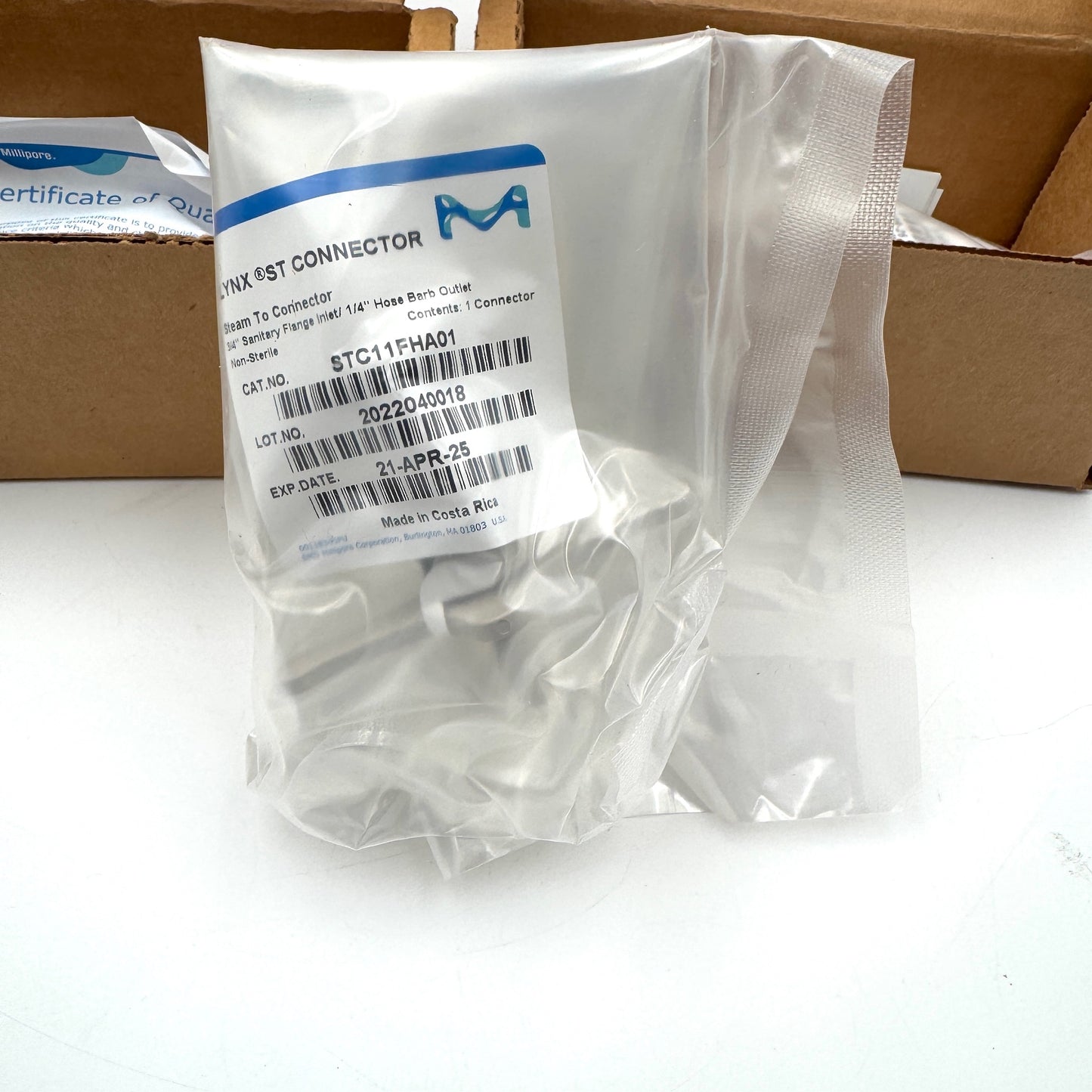 EMD Millipore Lynx ST Connector STC11FHA01 - Lot 2 - Sealed New - EXP 4/25