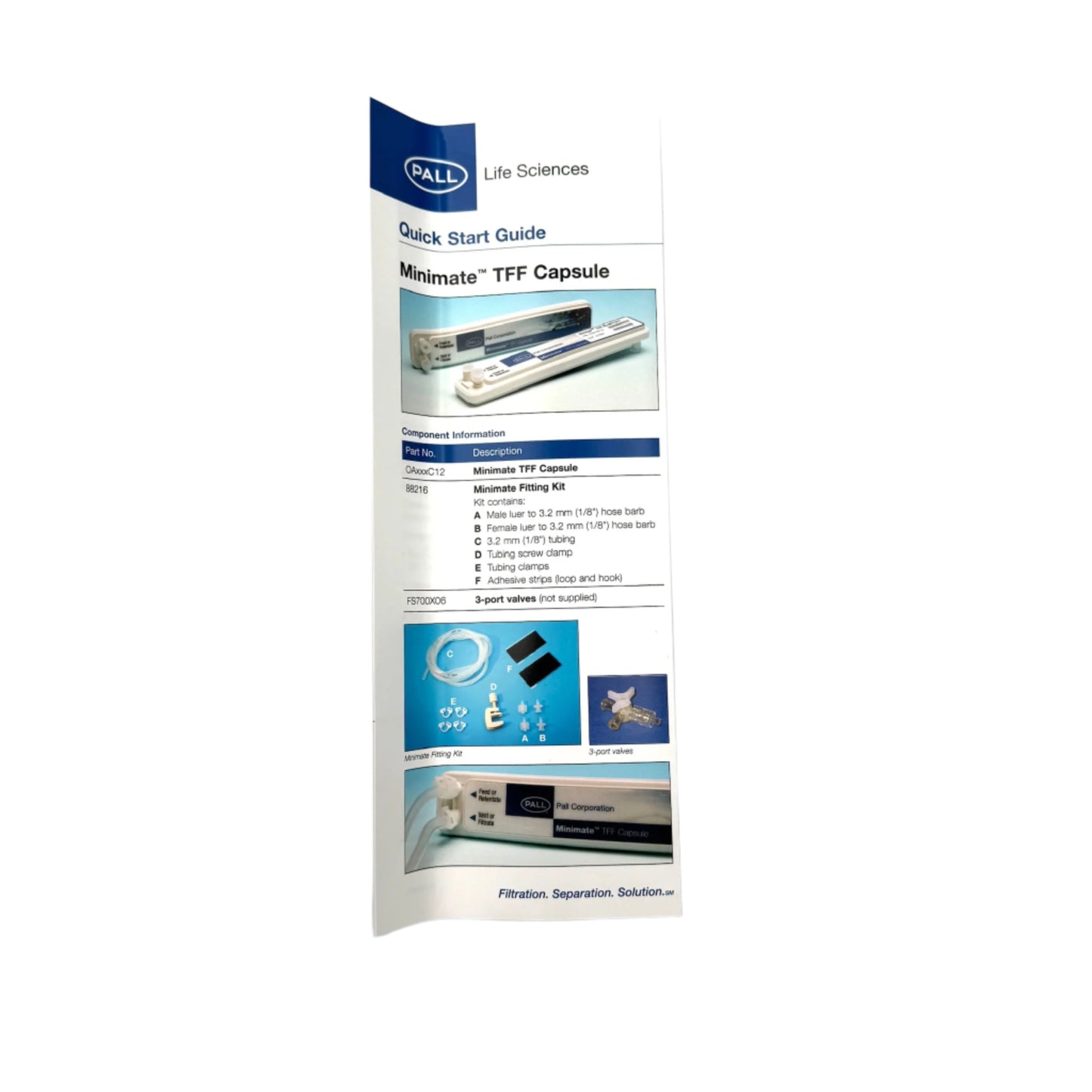 PALL Corporation Life Sciences Minimate TFF Capsule w/ Omega 500k Membrane