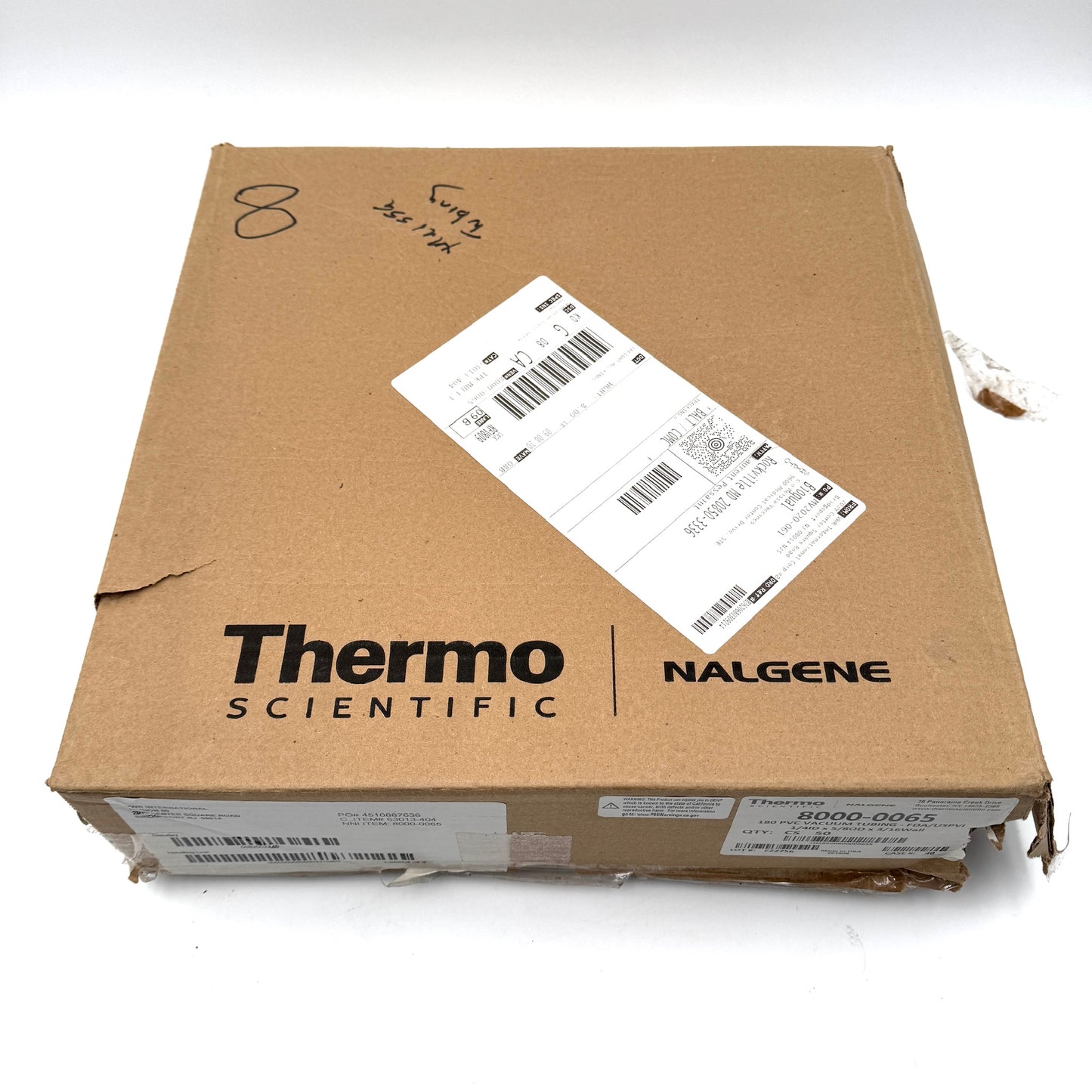 Thermo Scientific 8000-0065 180 PVC Vacuum Tubing 1/4ID x 5/8OD x 3/16Wall