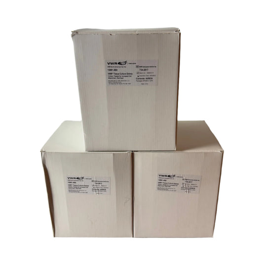 VWR 10861-680 Tissue Culture Dishes, 10.0cm – Box of 40 (4 Packs of 10) New