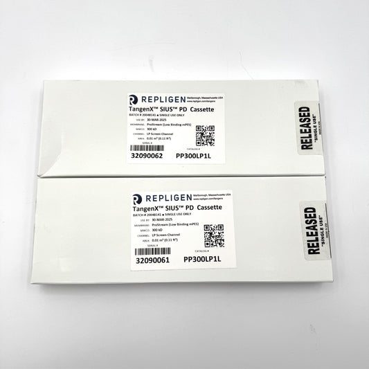 (Lot 2) Repligen TangenX Sius PD Cassette PP300LP1L 300kD, 0.01m2 Factory Sealed