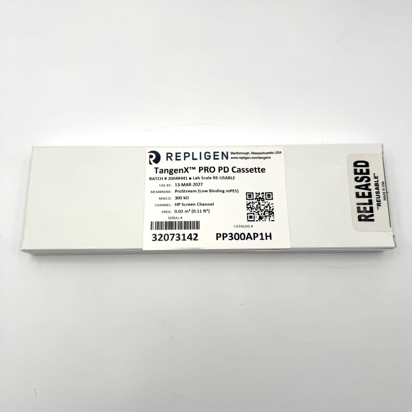 Repligen TangenX Sius PD Cassette PP300AP1H 300kD, 0.01m2 Factory Sealed