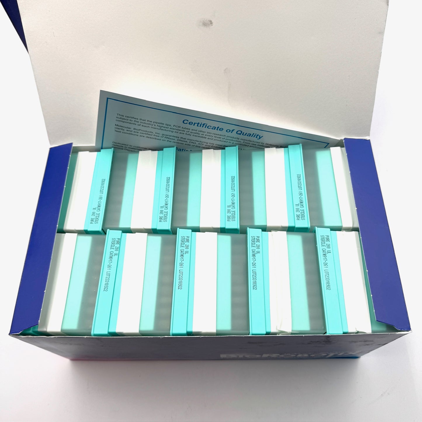 Thermo Scientific Pure BioRobotix Tips 96 - 200uL - Tip/Tray, 10 Tray/Pack, Lot of 6 Packs