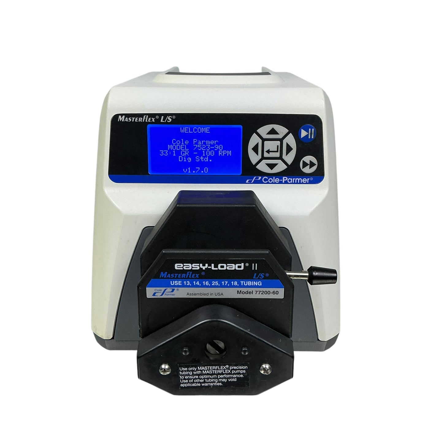 Cole-Parmer MaserFlex L/S 7523-90 w/ Easy-Load II 100 RPM