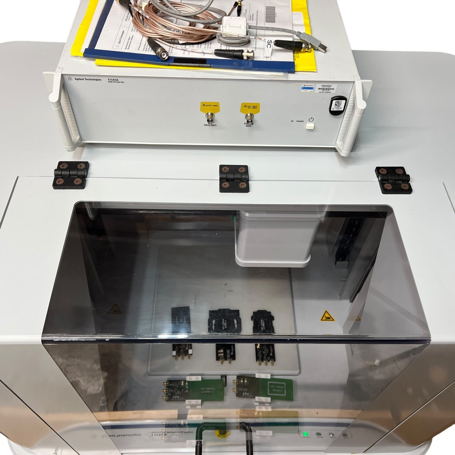 Agilent T1142A Automatic Positioning Robot & Agilent T1141A RFID HF Test Set