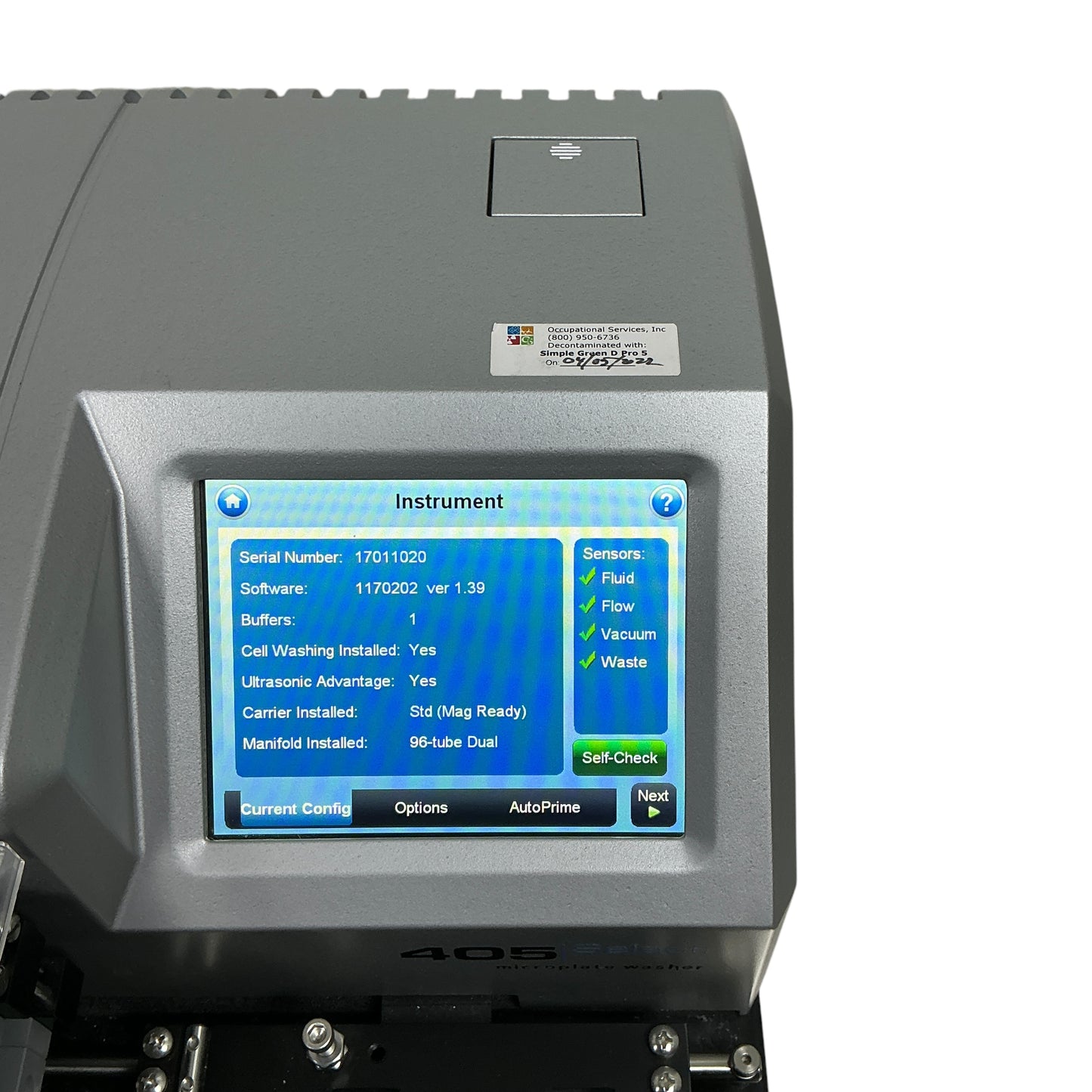 BioTek 405 Select Touch Microplate Washer 405TSUS