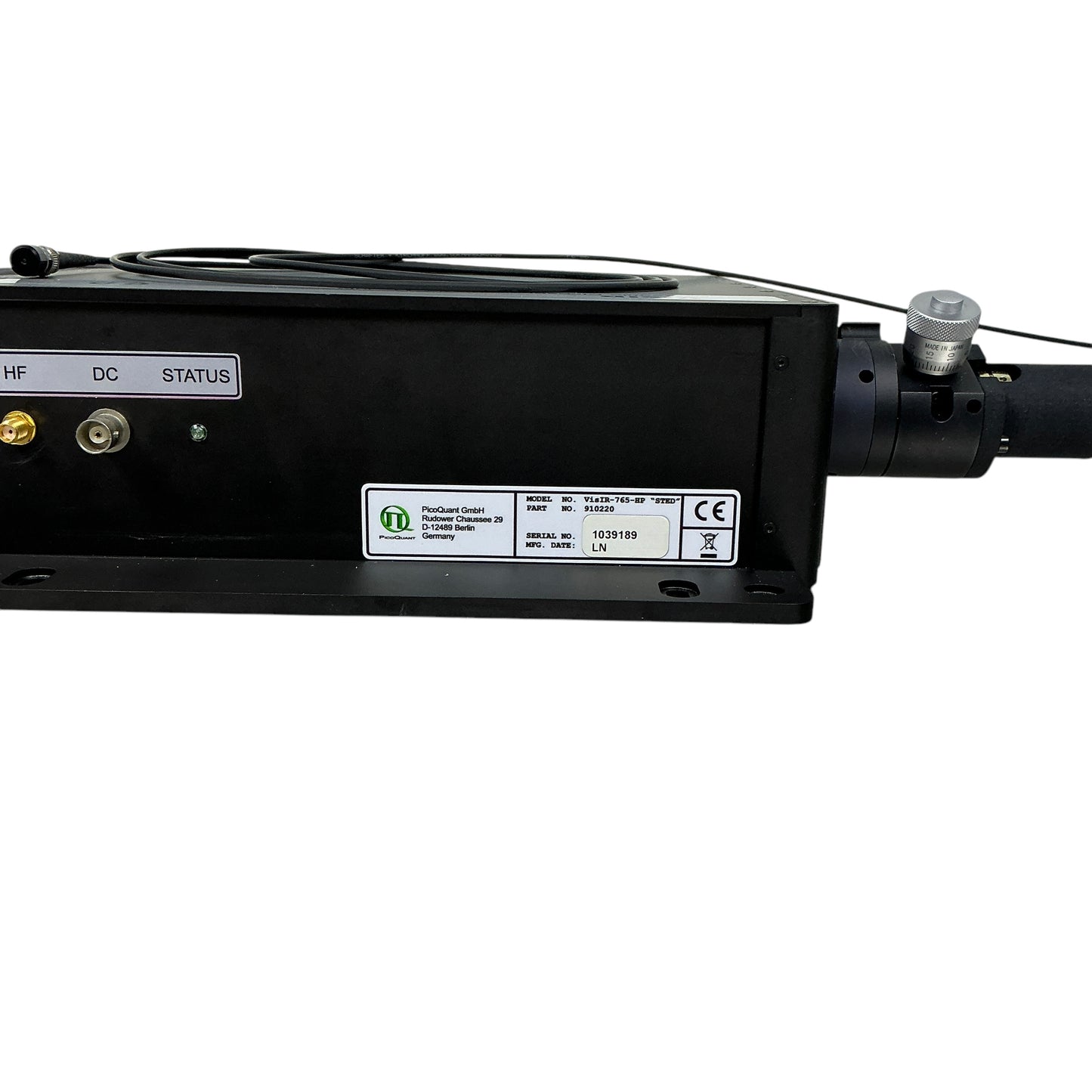 PicoQuant Vis/IR-765-EP VisIR/isUV Laser Platform 910220