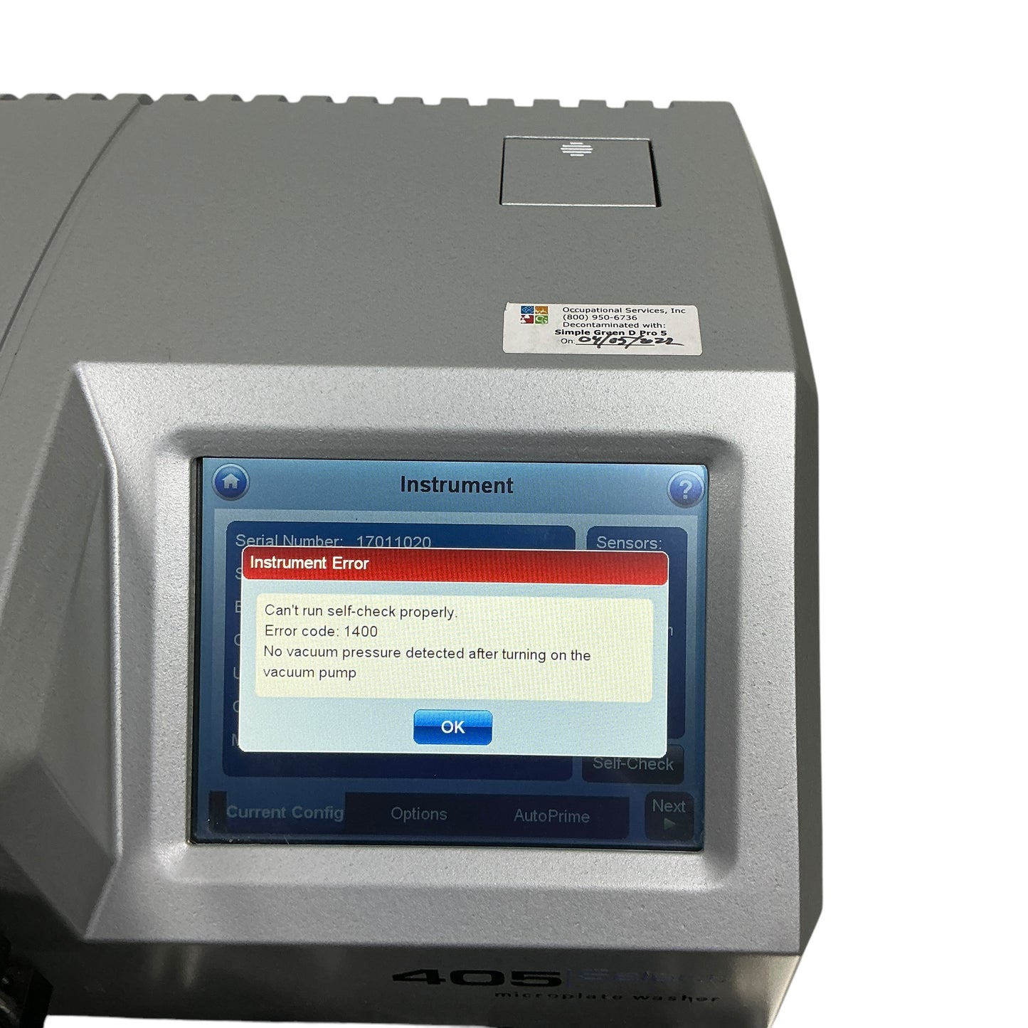 BioTek 405 Select Touch Microplate Washer 405TSUS