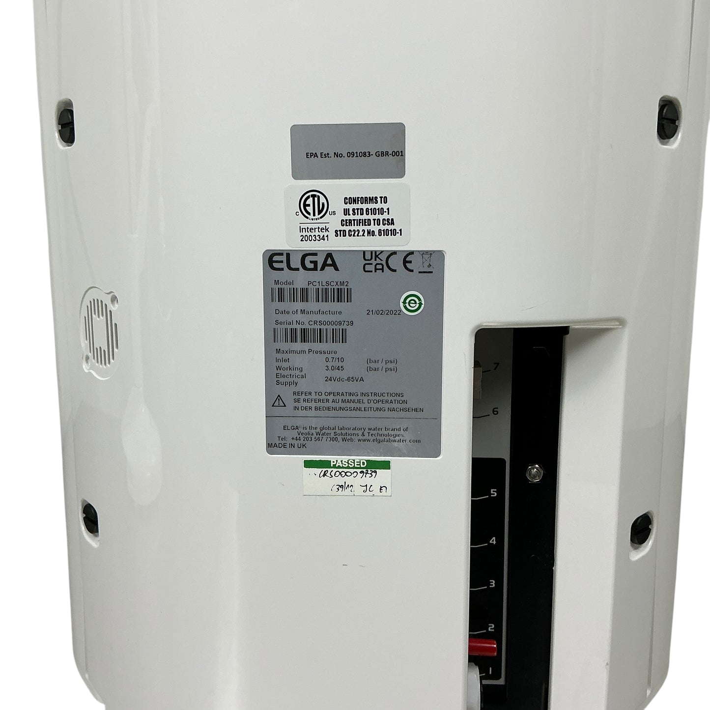 Elga Purelab Chorus Water Purification System