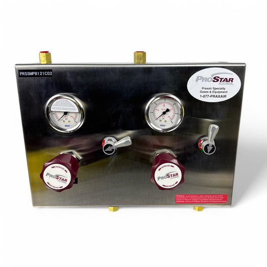 ProStar Platinum Gas Manifold PRS5MPB121C02 – Dual Regulator System by Praxair