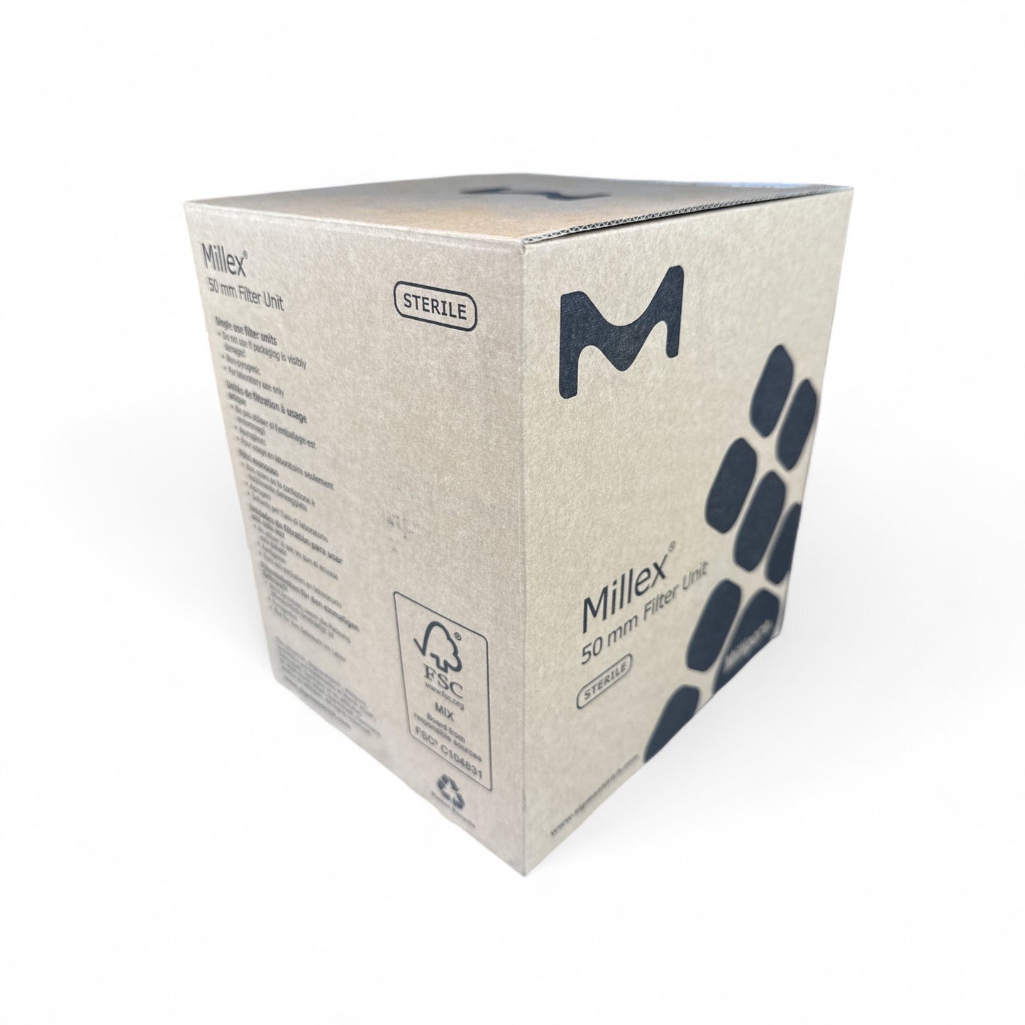 Millipore Millex-GP SLGPB5010 50mm Filter Units – 0.22 µm PES, Sterile – Box of 8 (Open Box)