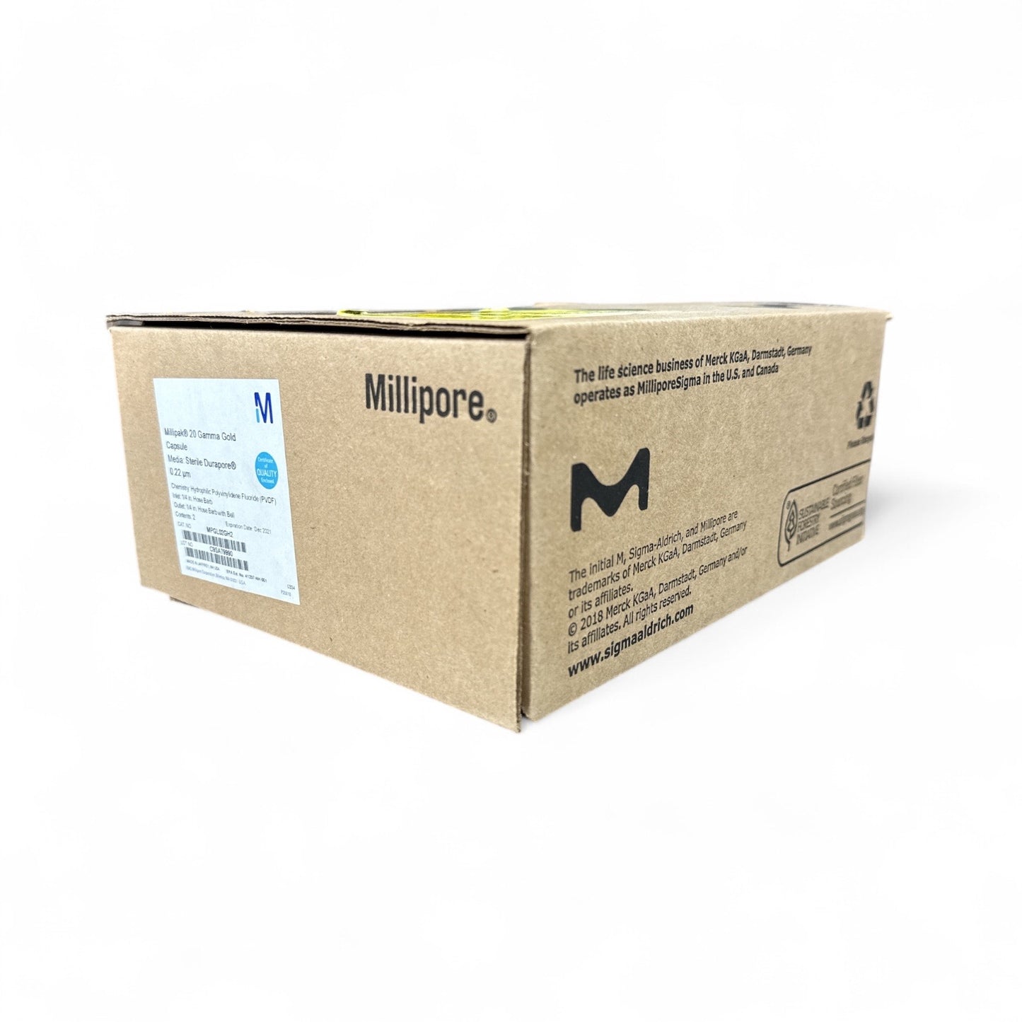 Millipore Millipak 20 Gamma Gold 0.22µm Sterile Capsules – Box of 2