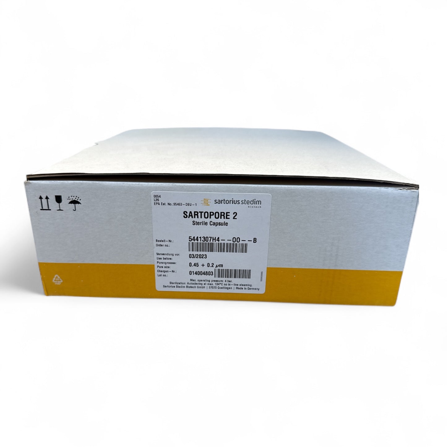 Sartorius Sartopore 2 Sterile Capsule 5441307H4-00-B — 0.45 + 0.2 µm - 5 Pack