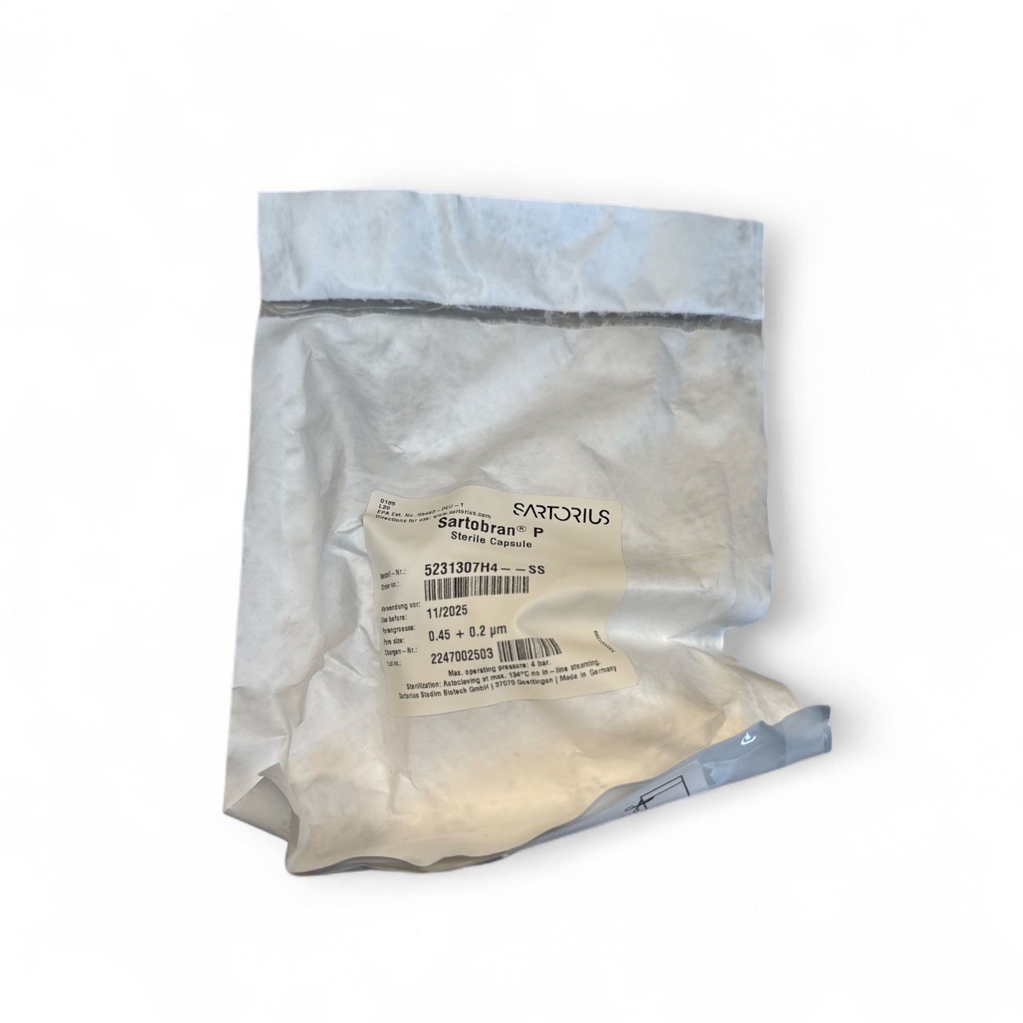 Sartorius Sartobran® P Sterile Capsule 0.45 µm 5231307H4 - 5 Pack - New in Box