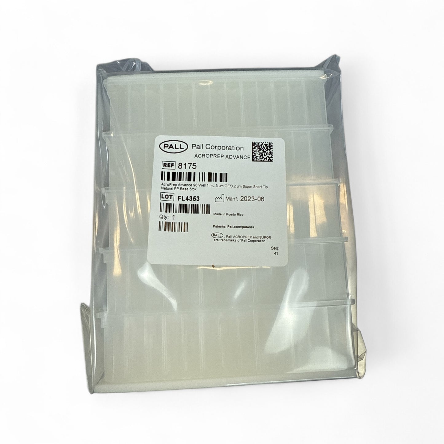 Pall AcroPrep Advance Multi-Well Plates 8175 - Qty 5 - Open Box