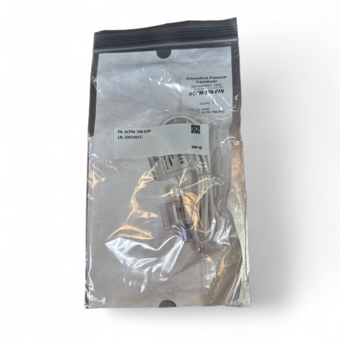 Repligen Polycarbonate Pressure Transducer ACPM-799-01N – Lot of 21 New Units