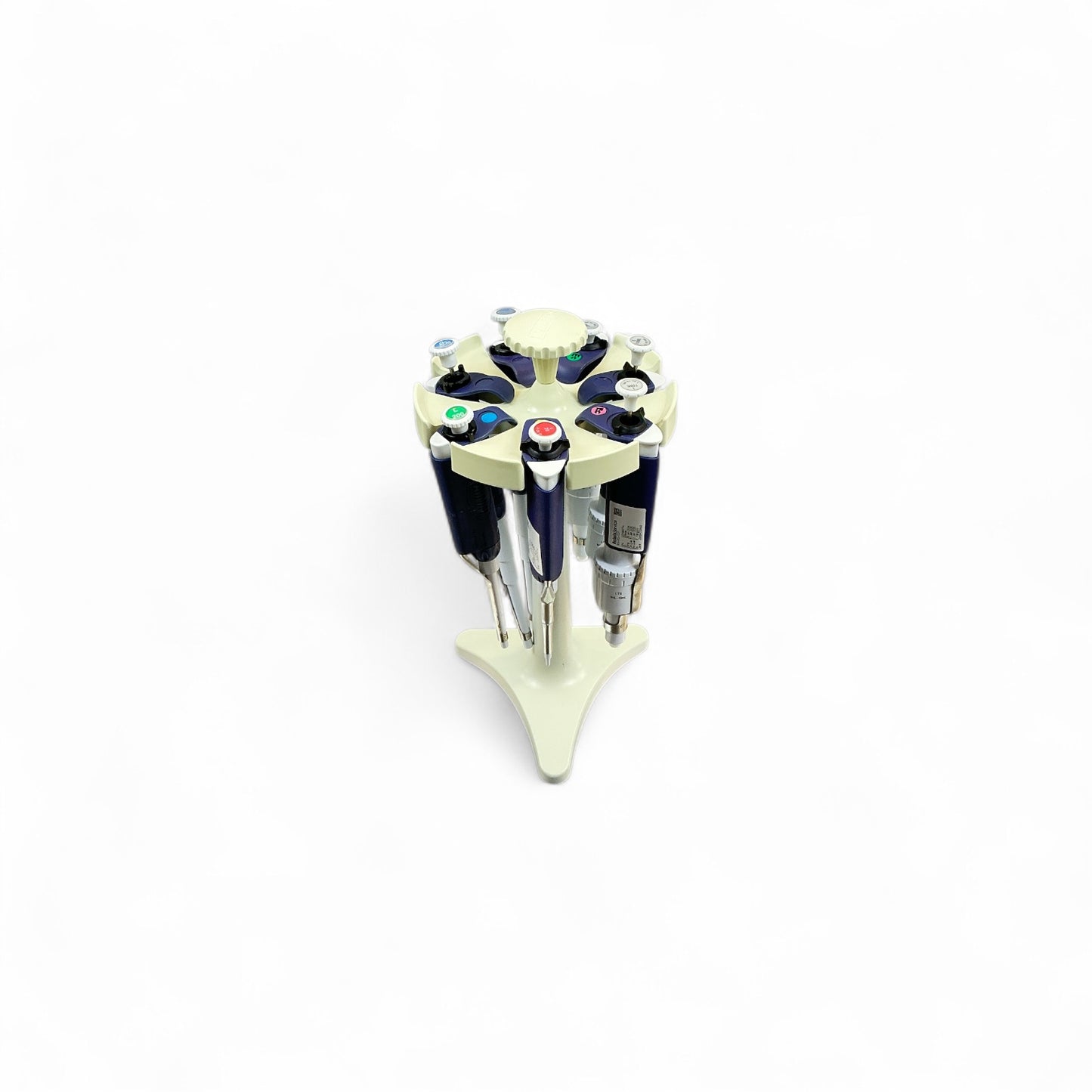 Rainin Pipet-Lite L10ML, L1000, L200, L20 Pipette Lot w/ Stand – 7 Total