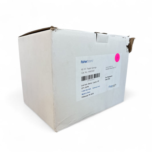 Fisherbrand 60 mL Plastic Syringe – Cat. No. 14955461 – New Open Box