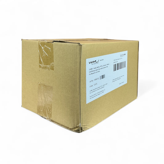 VWR Media Bottle, PETG, Sterile, 500mL – Model 89095-294 – LOT of 8 Cases (96 Bottles Total)