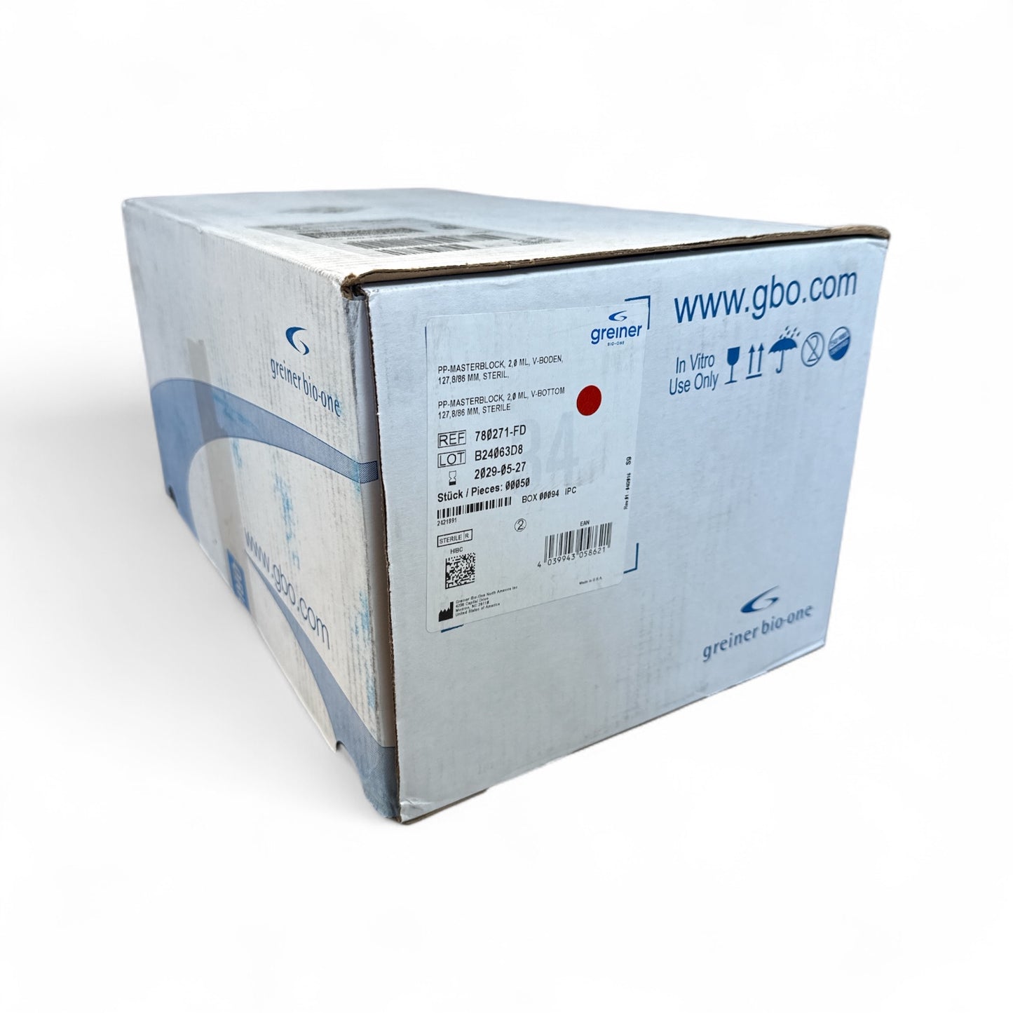 Greiner Bio-One Masterblock 2.0mL V-Bottom 780271-FD – 50 Racks (Best Offer!)