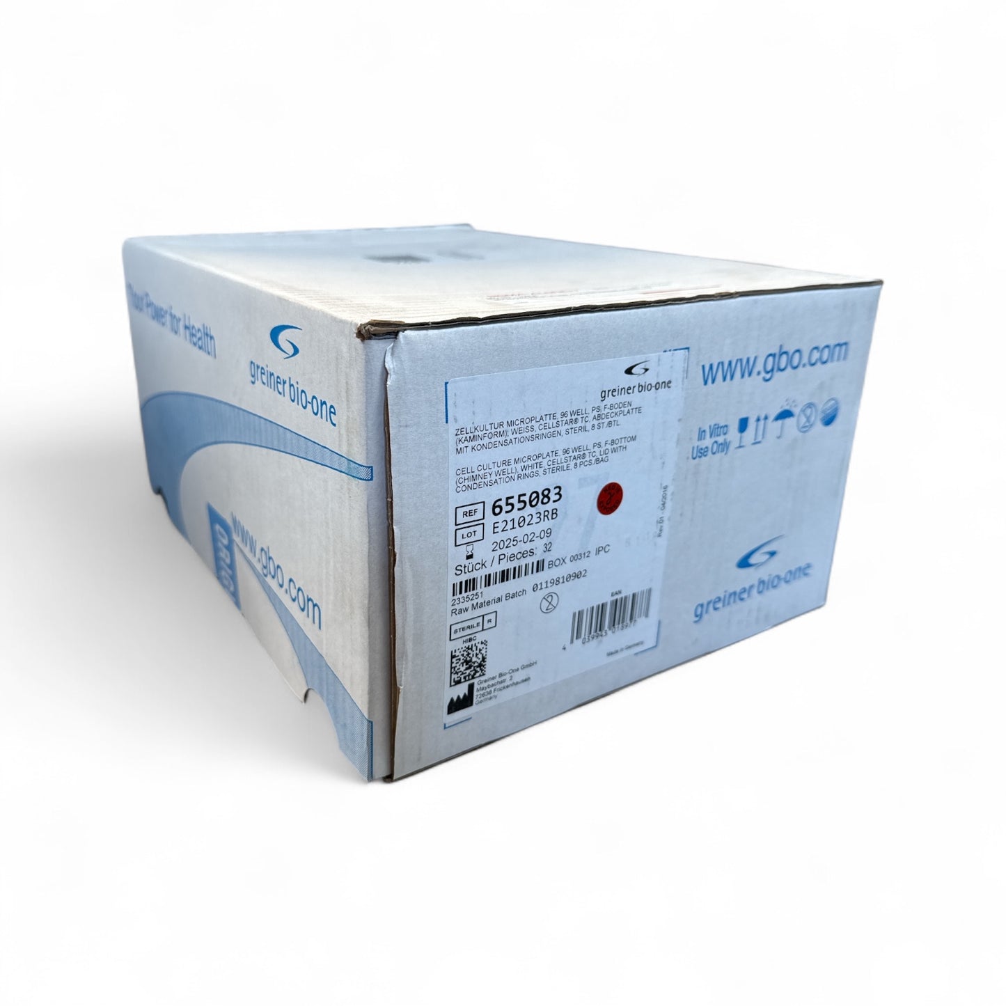 Greiner Bio-One 655083 Cell Culture Microplate 96-Well - 32/cs (Best Offer!)