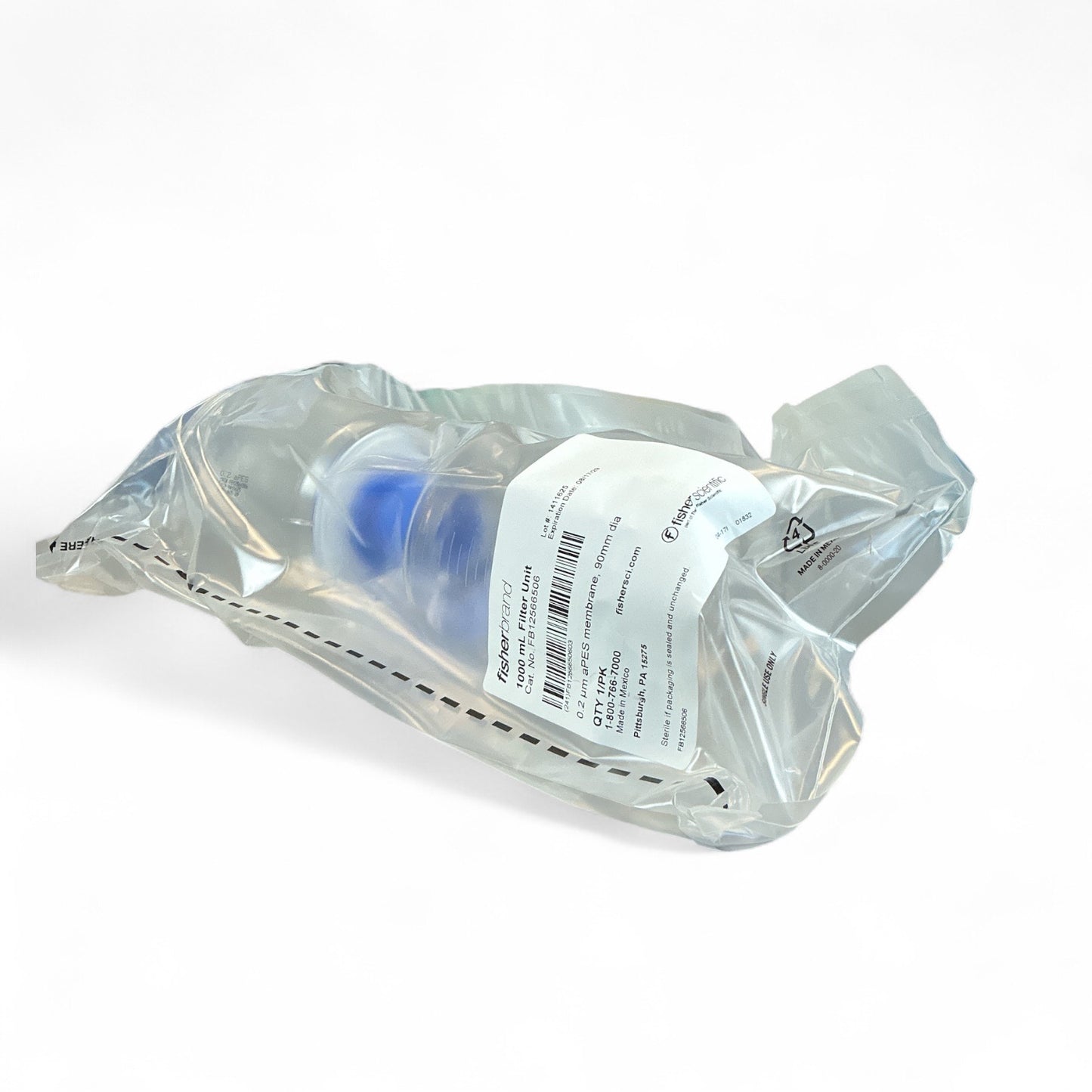 Fisherbrand FB12566506 1000 mL Filter Unit, PES Membrane, 0.2µm, 90mm Diameter, 12/CS(Best Offer!)