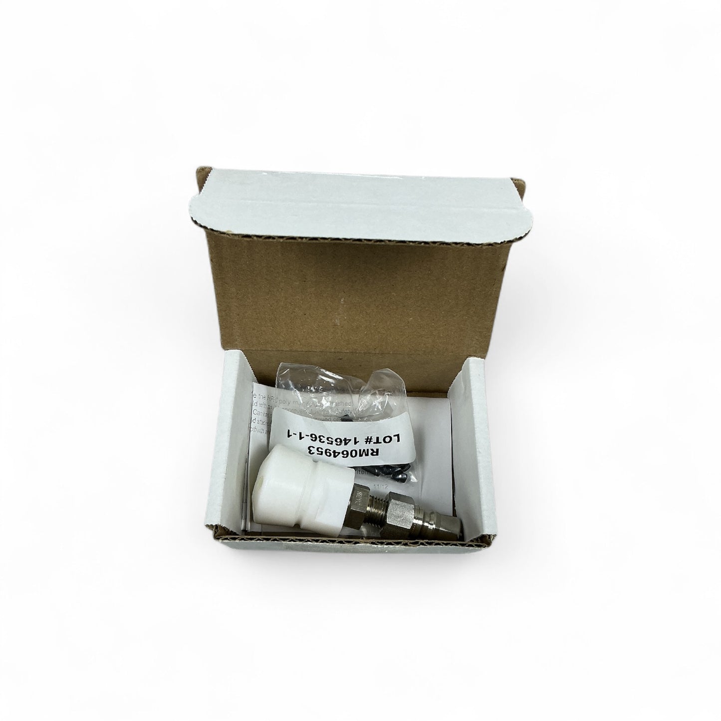 Justrite HPLC Safety Manifold 28177 Polypropylene/Stainless Steel Silver/White