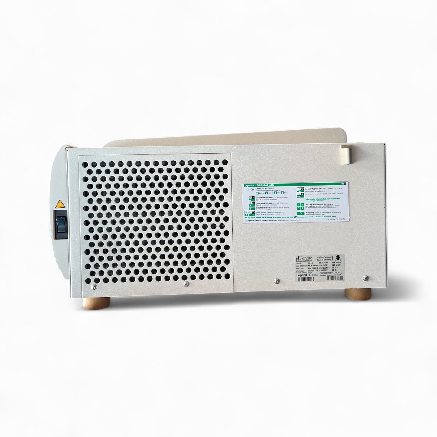 Kendro Sorvall Legend RT Centrifuge + F13-14x50c Rotor 13000RPM CAT 75004377