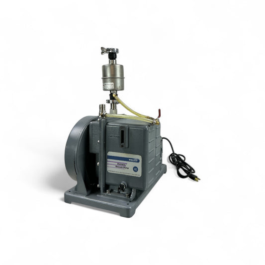 Welch 1402B-01 DuoSeal Vacuum Pump Belt-Drive Rotary Vane