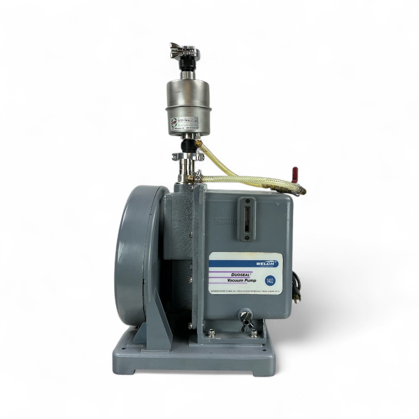 Welch 1402B-01 DuoSeal Vacuum Pump Belt-Drive Rotary Vane