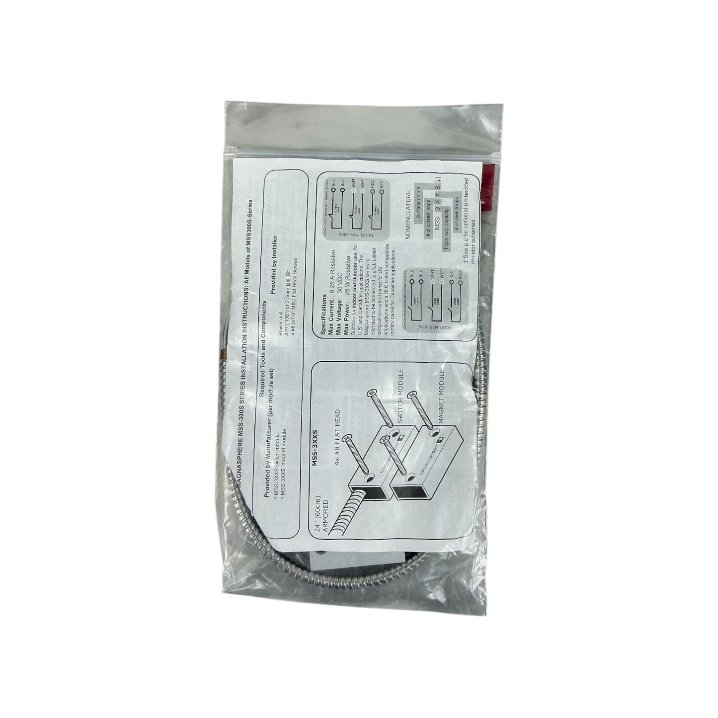 Magnasphere MSS-320S Security Switch SPDT Stainless Steel Housing – New