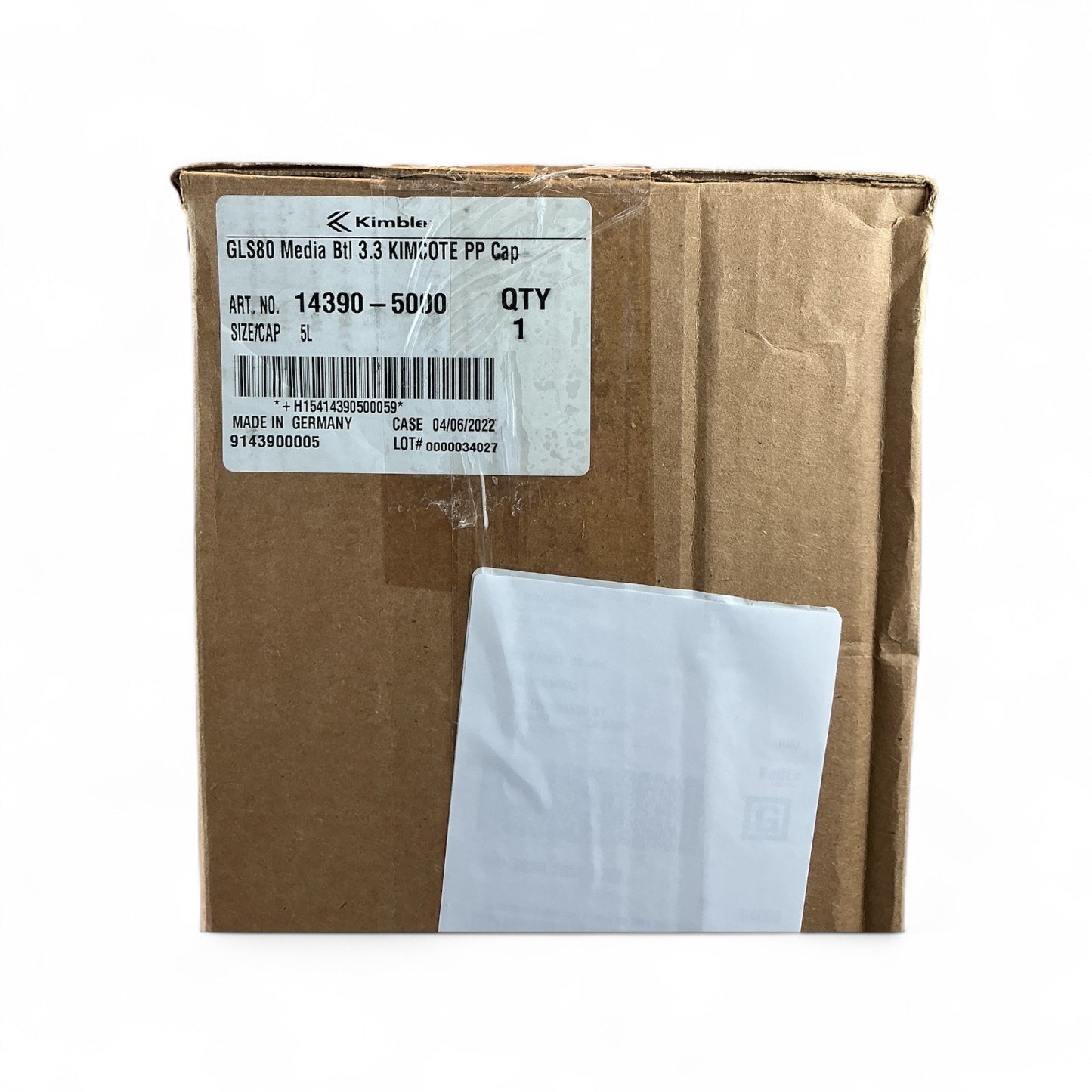 Kimble KimCote GLS80 Media Bottle 5L 14390-5000 (Best Offer!)