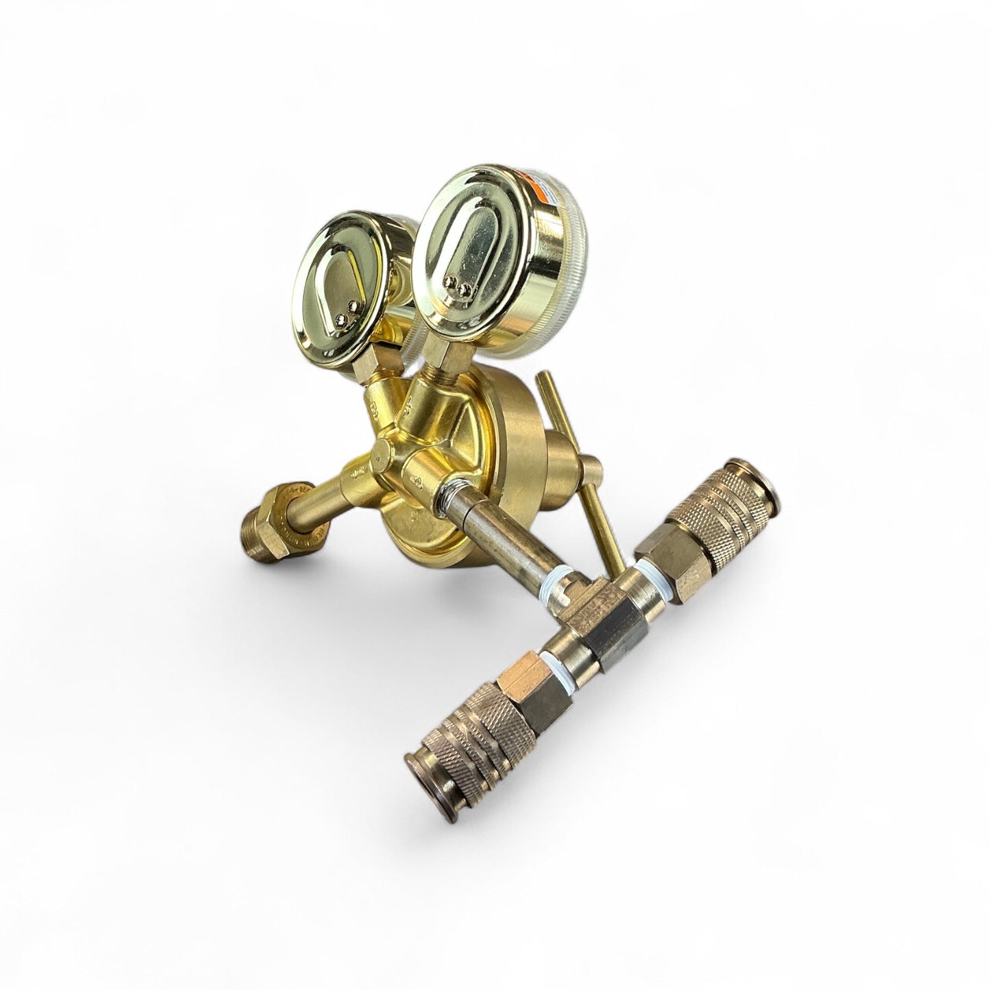 Harris 425-125 Brass Gas Regulator Dual Gauge w/ Extension Fitting (Best Offer!)