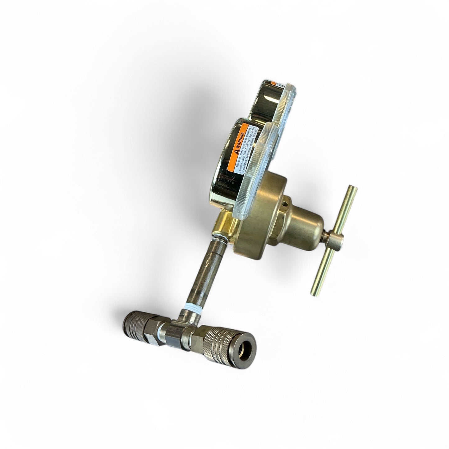 Harris 425-125 Brass Gas Regulator Dual Gauge w/ Extension Fitting (Best Offer!)