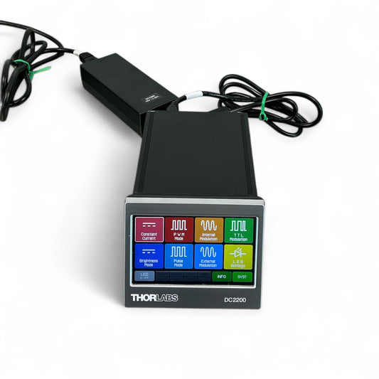 Thorlabs DC2200 High-Power LED Driver 1-Channel 50V 10A w/ PSU Tested