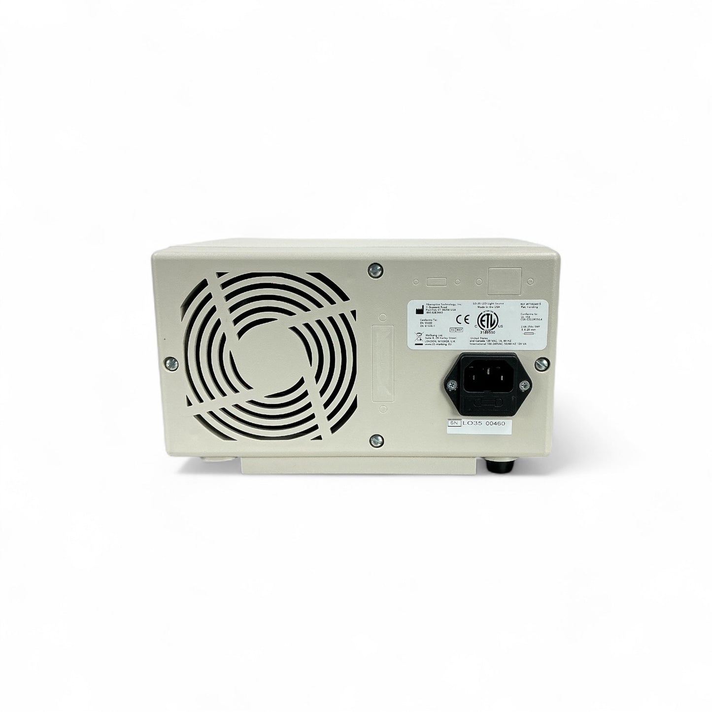 Fiberoptics Technology LO-35 LED Light Source w/ FTIBL16309 Light Box