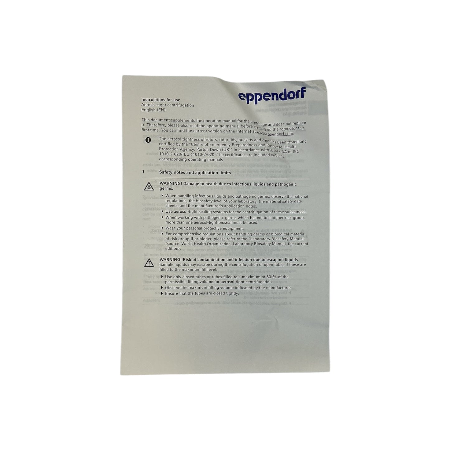 Eppendorf Aerosol-Tight Caps for Rotor S-4xUniversal Set of 2