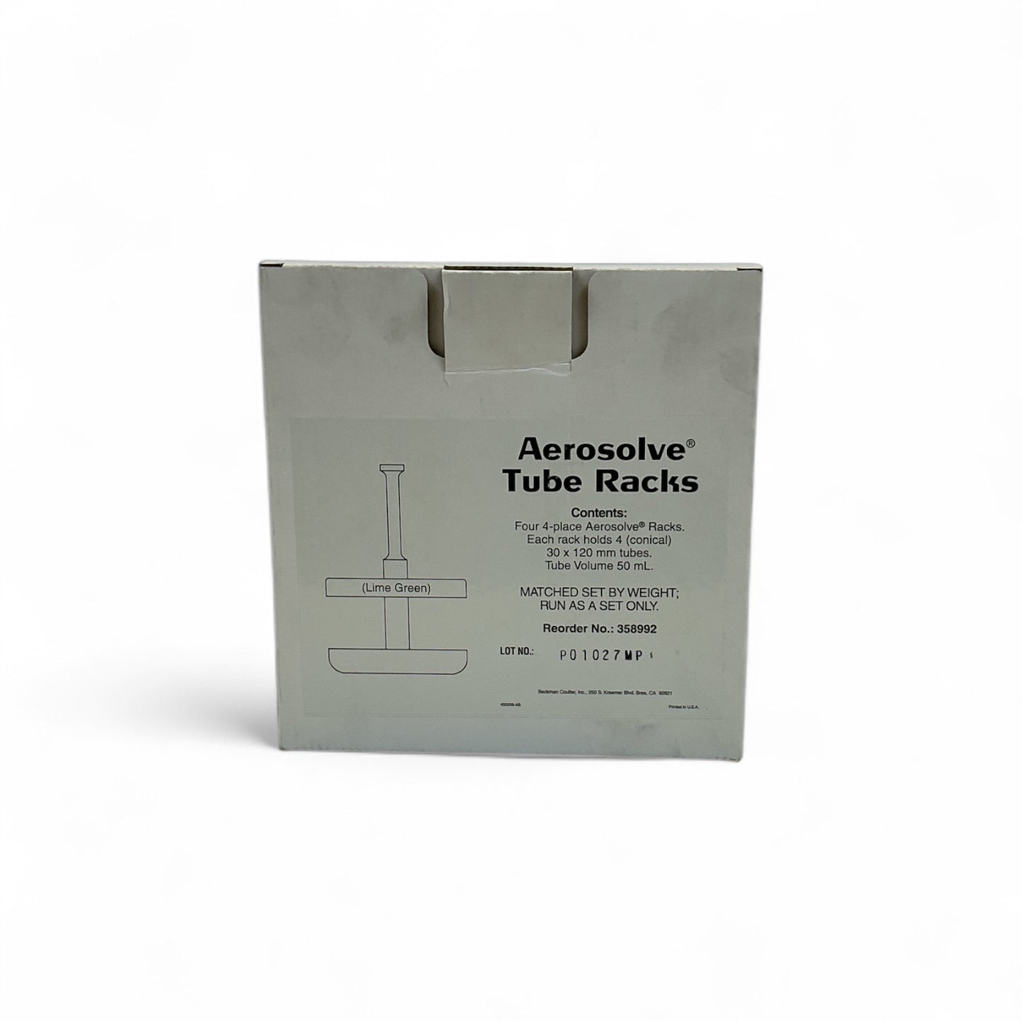 Beckman Coulter Aerosolve Tube Racks 358992 Set of 4 New In Box (Best Offer!)