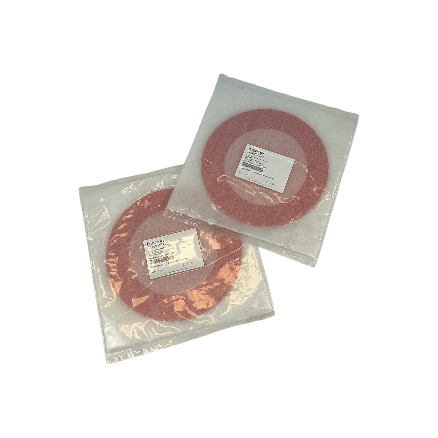 Thermo Fisher 1L Closure Friction Pad 097-1409 Set of 2 (Best Offer!)