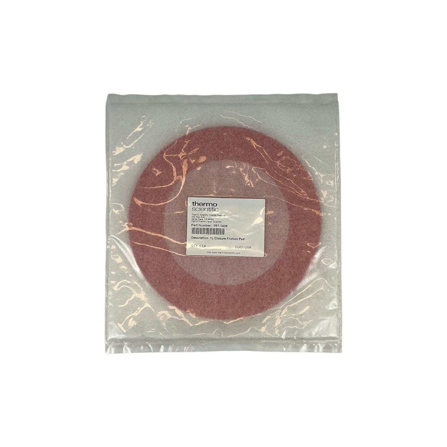 Thermo Fisher 1L Closure Friction Pad 097-1409 Set of 2 (Best Offer!)