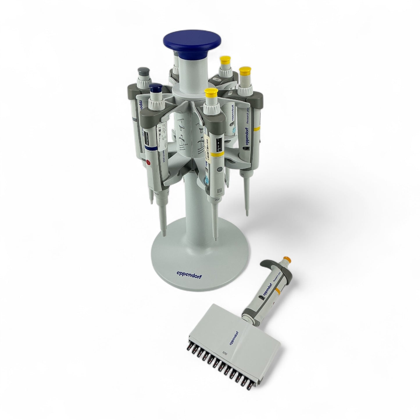 Eppendorf Research Plus Pipette Set with 12-Channel 300 µL & Carousel Stand