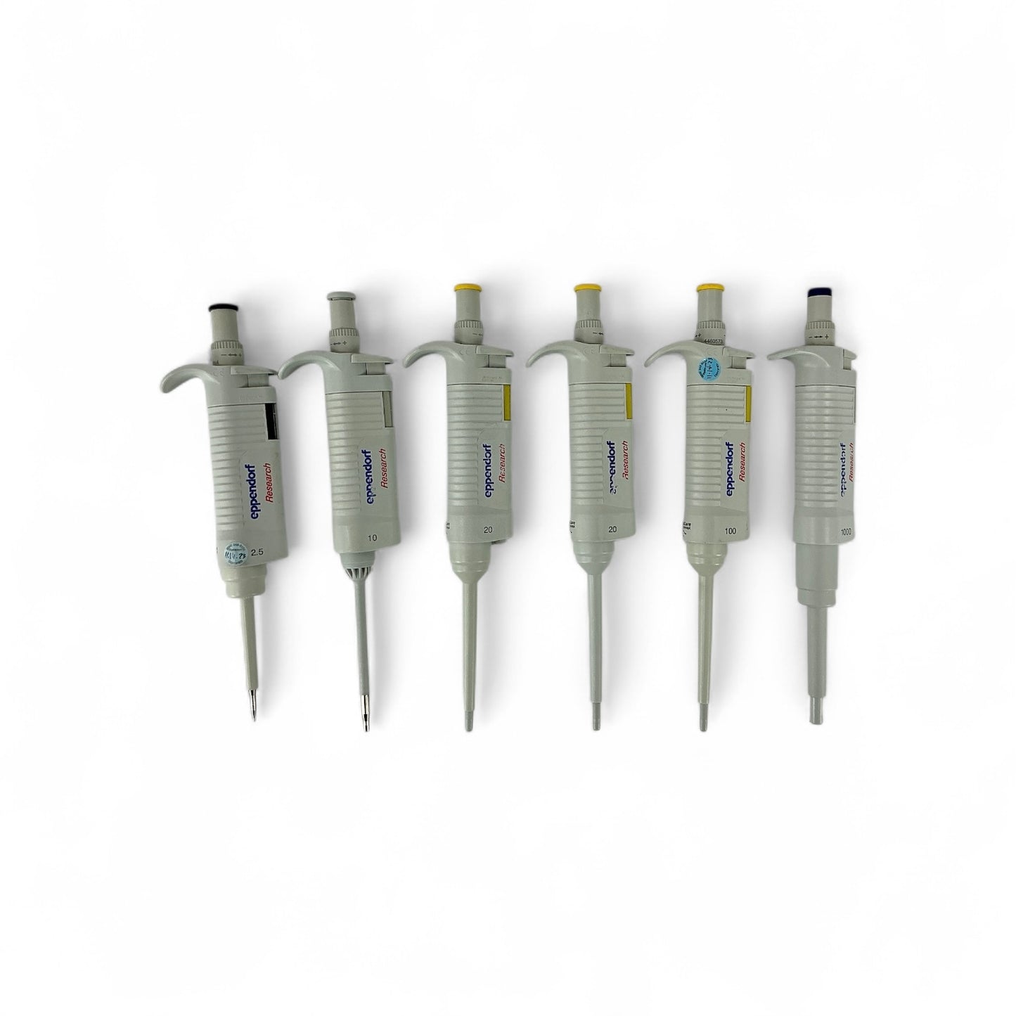 Eppendorf Research Pipette Lot – 6pcs Manual Single Channel