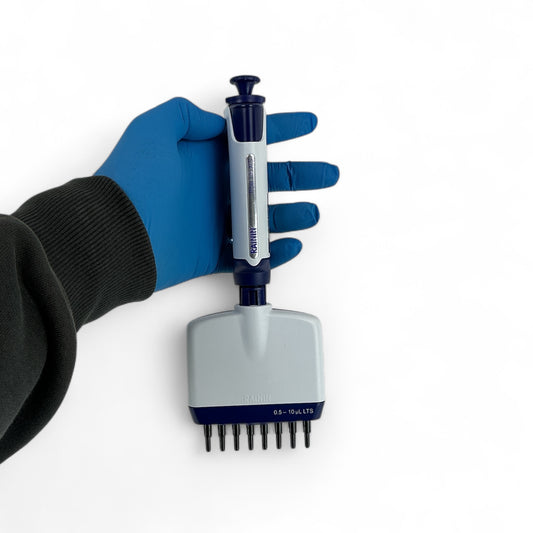 Rainin Pipet-Lite XLS 8-Channel Pipette 0.5–10 µL LTS L-10 – Cal 3/2026