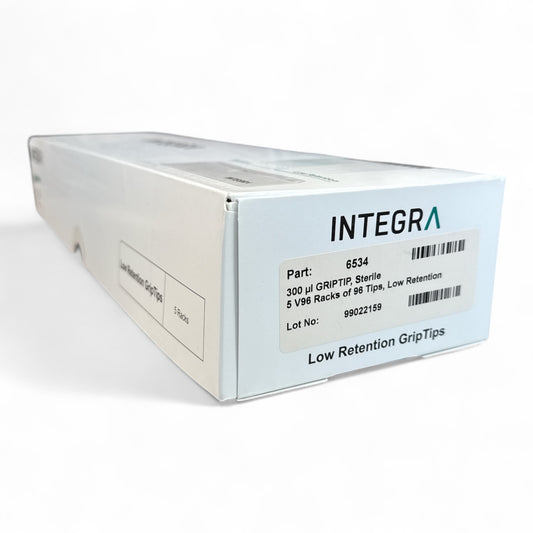 INTEGRA 300µL GripTips Low Retention, Part 6534, 5 Racks - 96 Tips (Best Offer!)