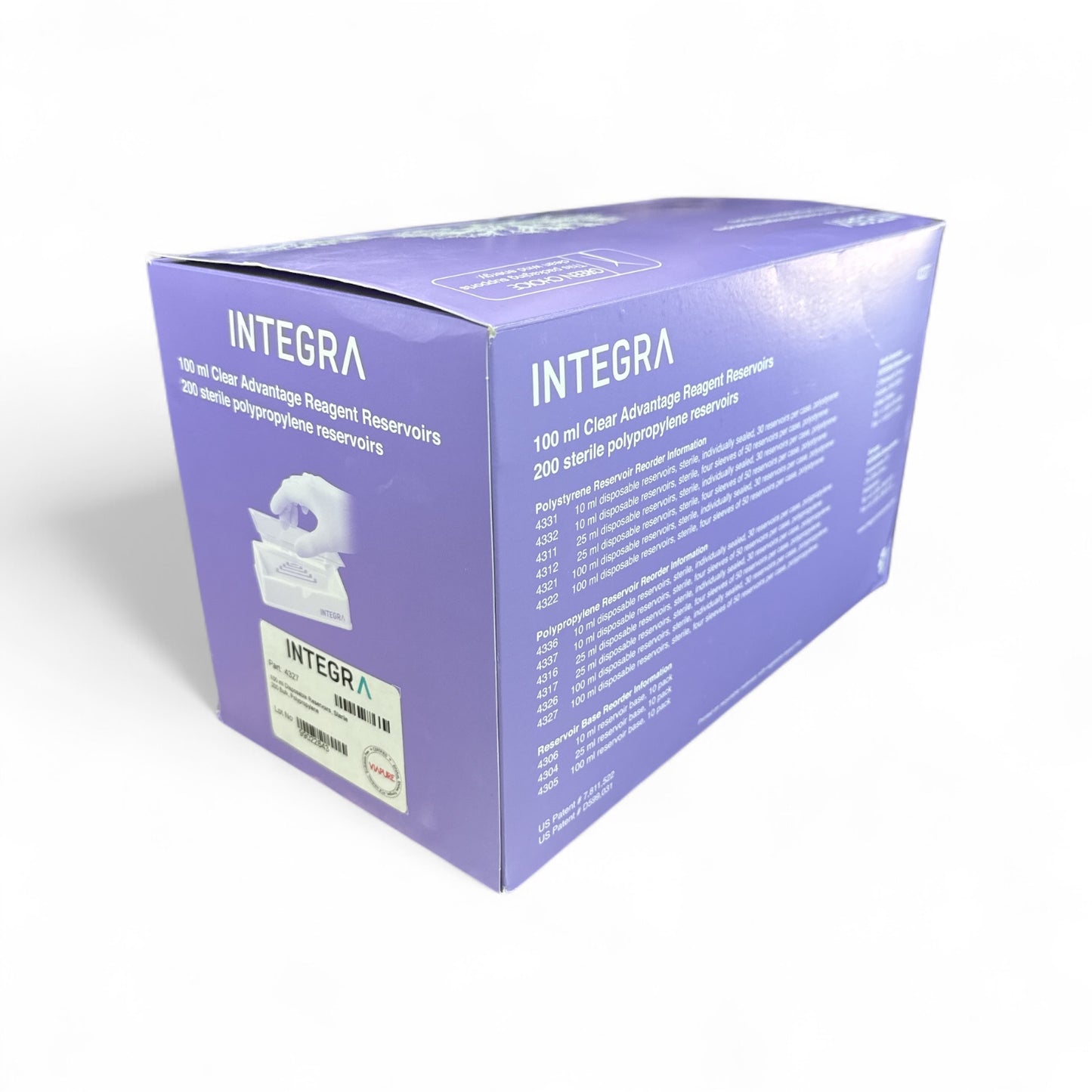 Integra 4327 100ml Clear Advantage Reagent Reservoirs
