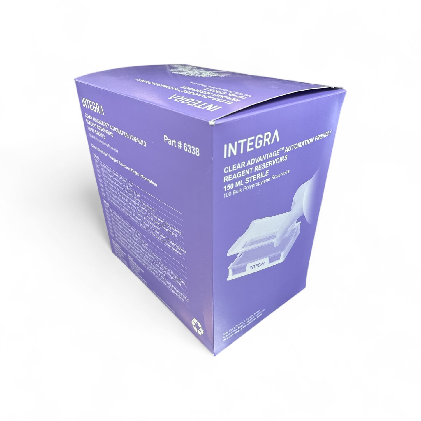 Integra 6338 150ml Clear Advantage Reagent Reservoirs