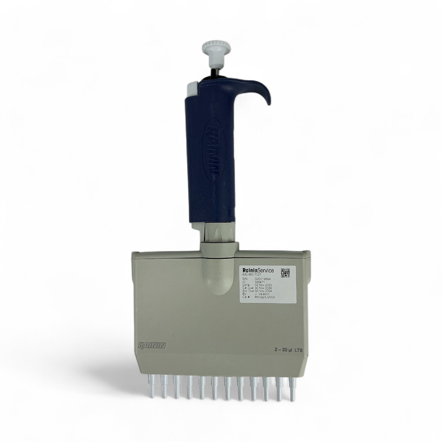 Rainin Pipet-Lite 7pc Pipette Set w/ Carousel – L2 to L1000 + 12-Channel L20