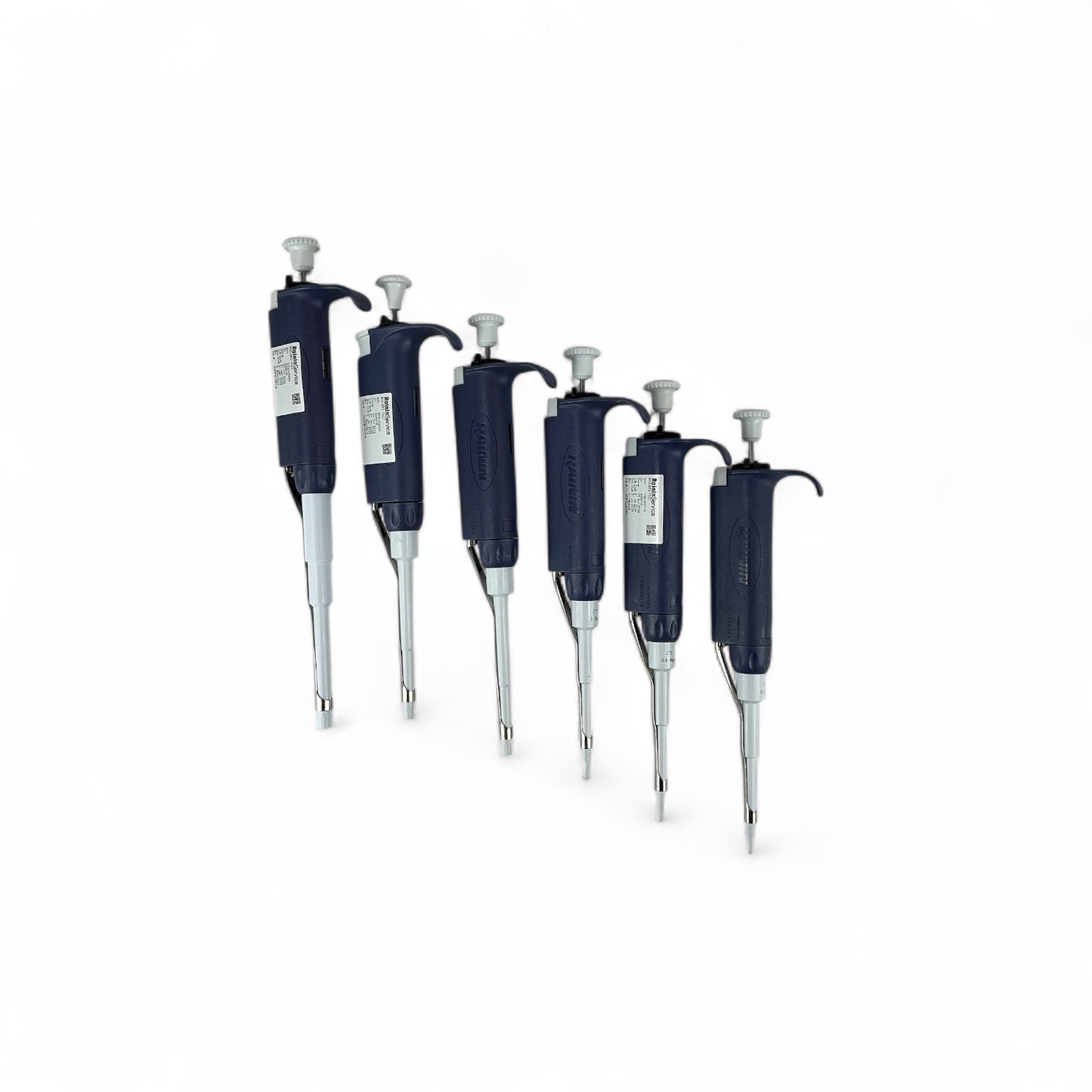 Rainin Pipet-Lite 7pc Pipette Set w/ Carousel – L2 to L1000 + 12-Channel L20