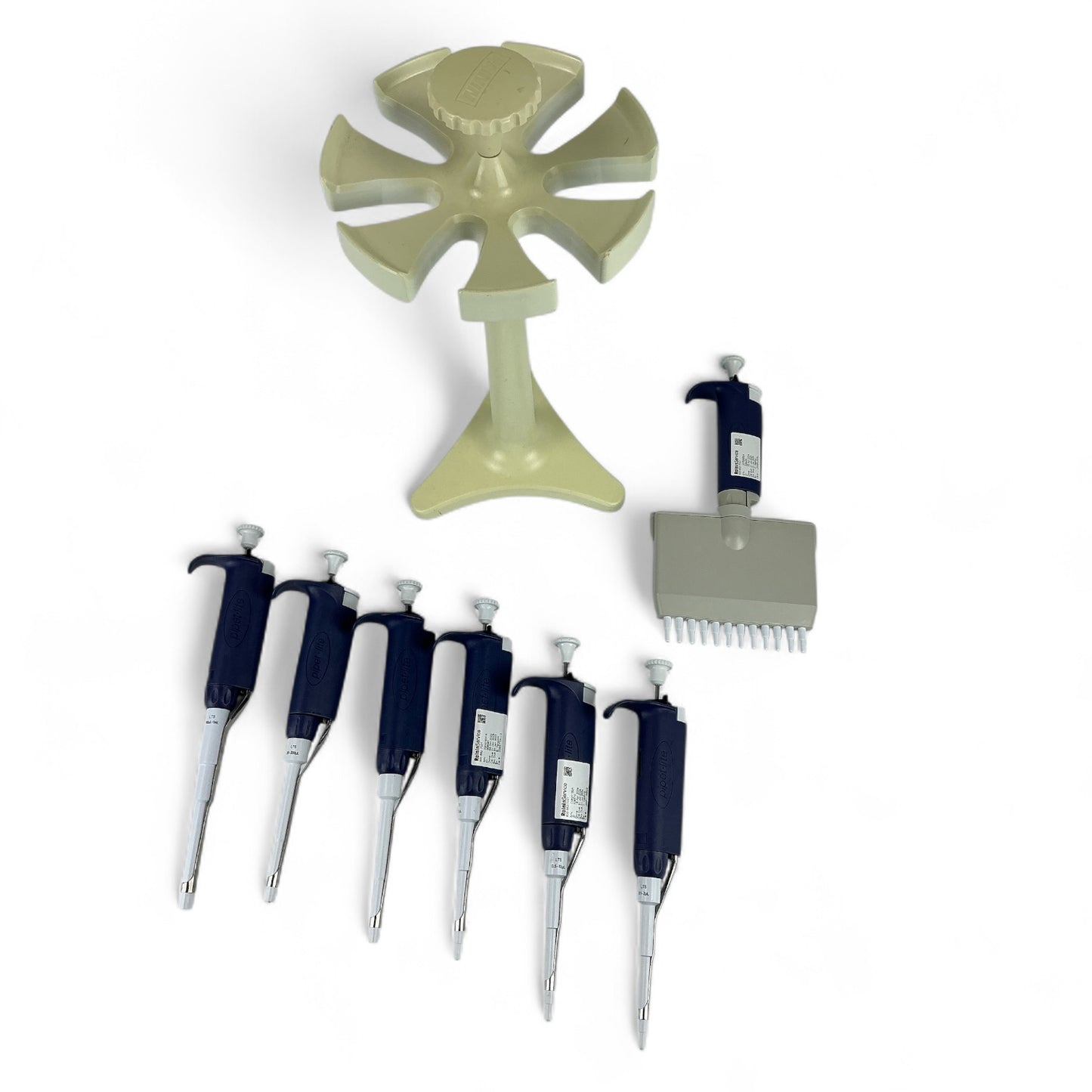 Rainin Pipet-Lite 7pc Pipette Set w/ Carousel – L2 to L1000 + 12-Channel