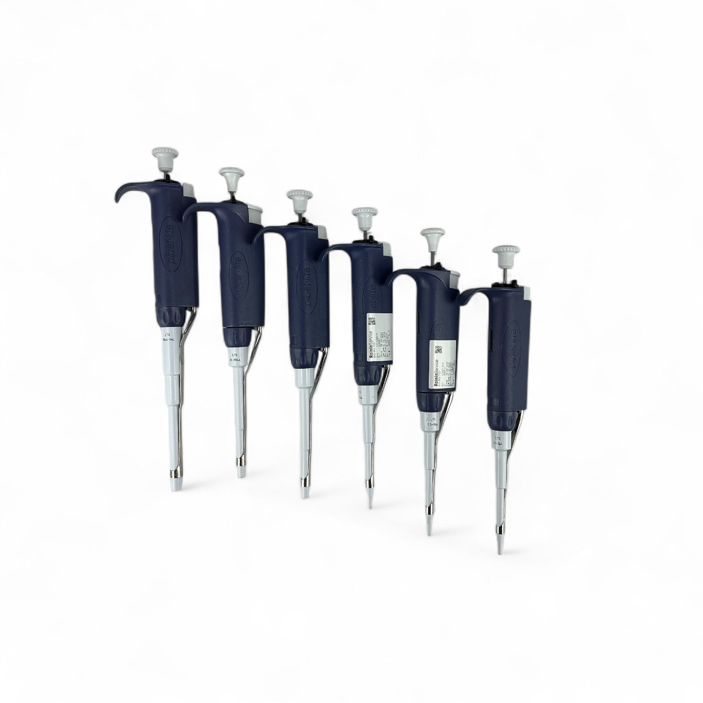 Rainin Pipet-Lite 7pc Pipette Set w/ Carousel – L2 to L1000 + 12-Channel